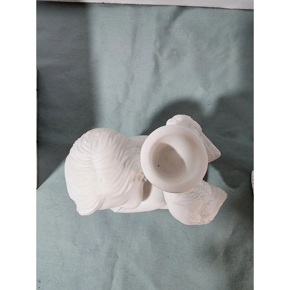 Sia Collection‎ Ceramic Sitting Angel Candle Holders